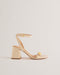 MILLIIY-Sandals-Mid Block Heel Sandal With Signature Coin- Ted Baker Romania